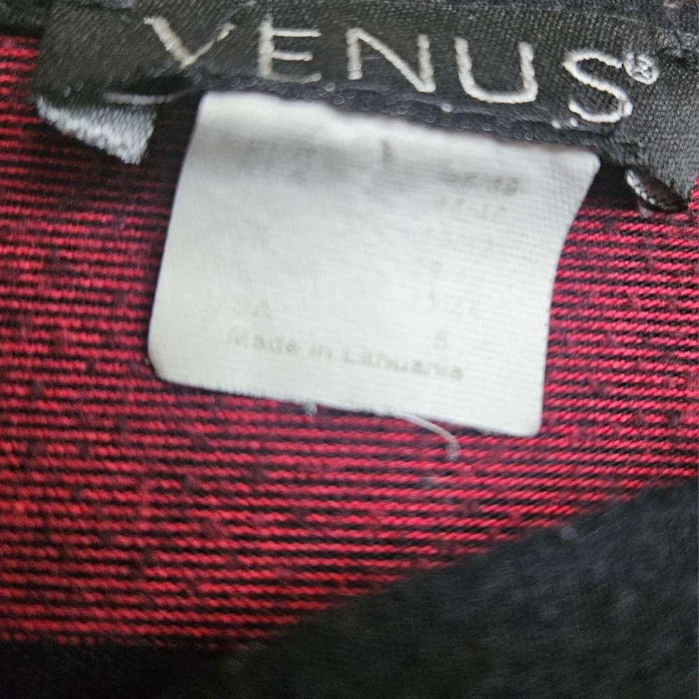 Venus Small Red Black Stripe Layered Long Sleeve Top - Picture 7 of 7